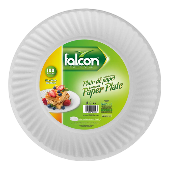 Sol - Falcon Paper Plate 9 inches