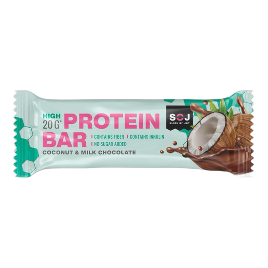 SOJ Protein Bar Coconut & Milk Chocolate