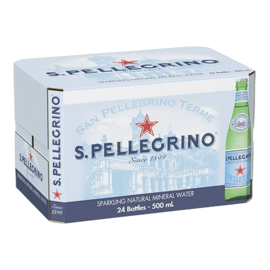 SAN PELLEGRINO SPARKLING MINERAL WATER 500ml Glass