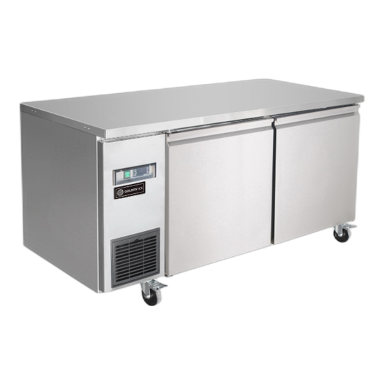 Golden ice stainless steel freezer, 1.5 meters