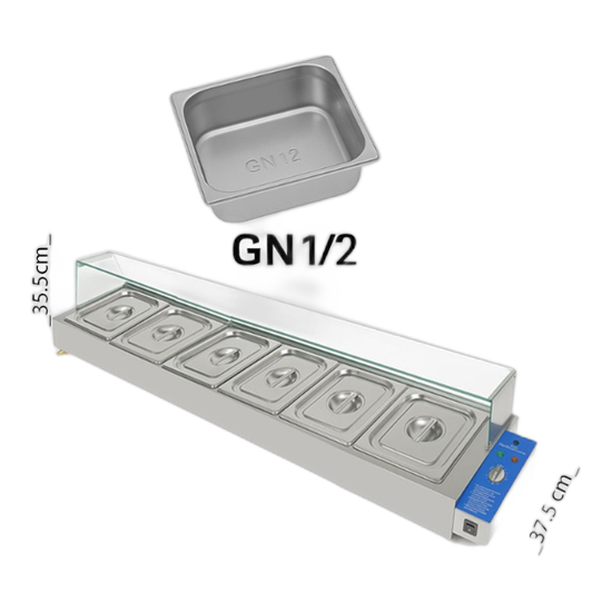 جولدن ايس بان ماري 6 حوض مقاس 1/2