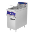 Golden ice fryer for restaurants, single electric basin, 30 L