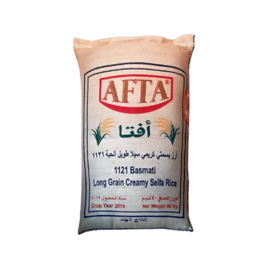 Afta 1121 Basmati Long Grain Creamy Sella Rice