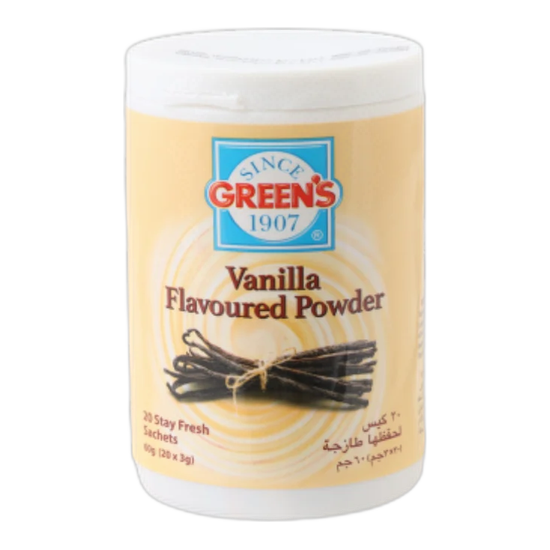 Greens vanilla flavoured powder
