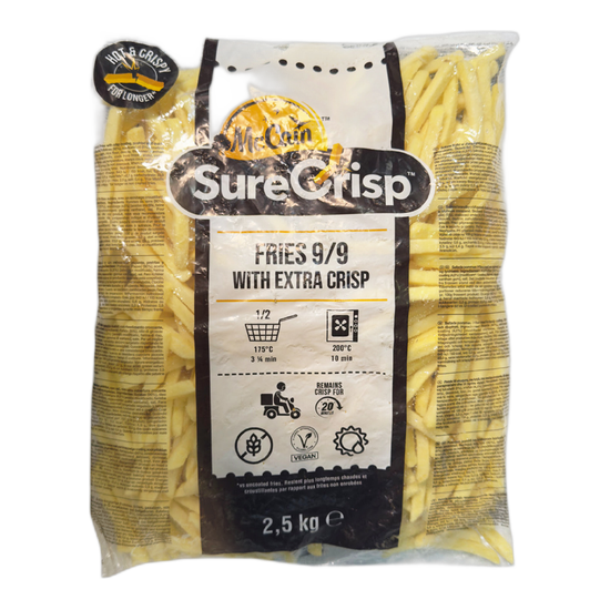 McCain Fries With Extra Crisp 9/9 size
