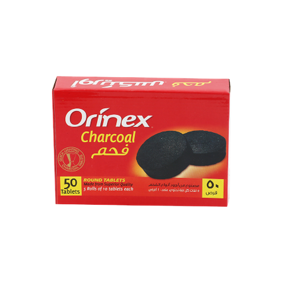 Orinex Charcoal Round Tablets