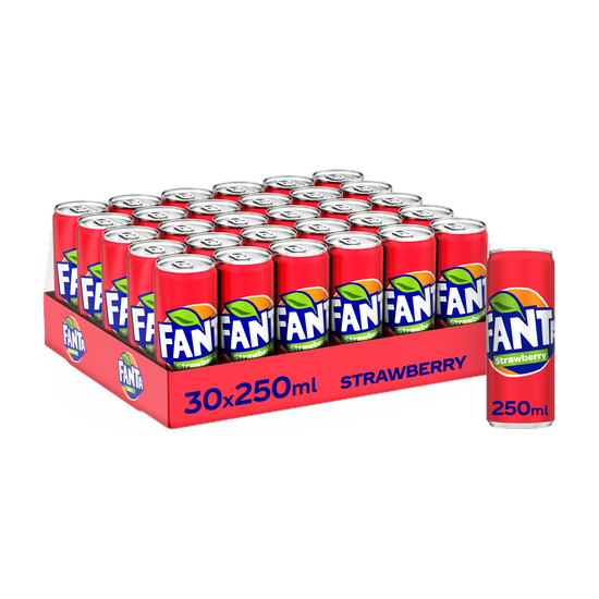 Fanta Strawberry Soft Drink Can