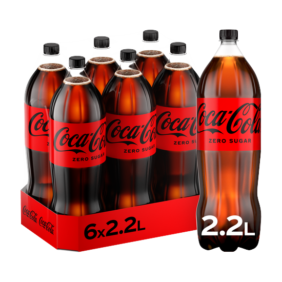 Coca Cola Zero Calories Carbonated Soft Drink