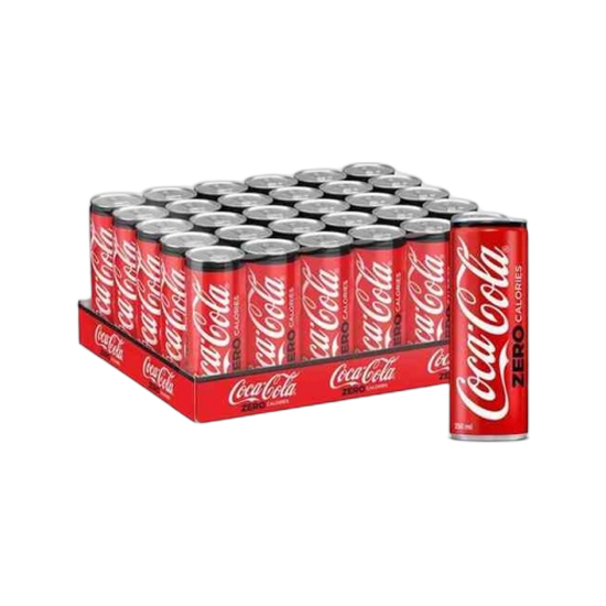Coca Cola Zero Sugar Carbonated Soft Drink Cans