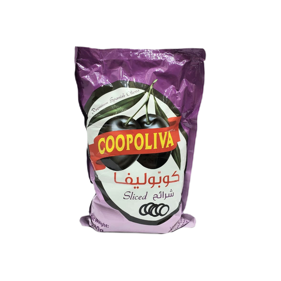 COOPOLIVA BLACK OLIVES SLICES