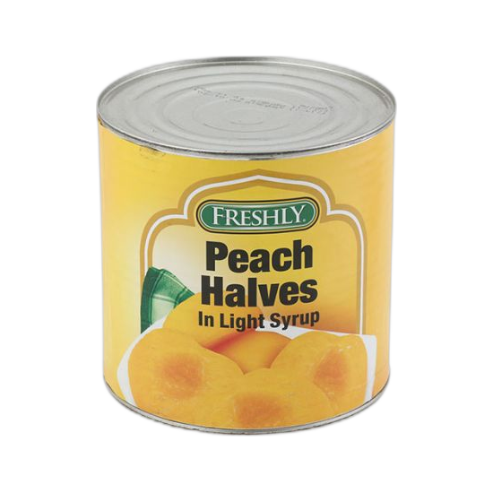 Freshly Peach Halves In lite Syrup